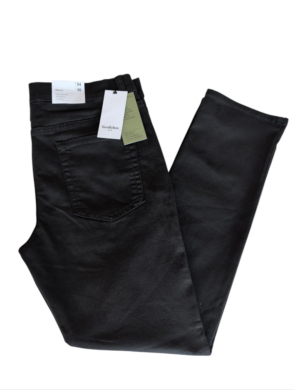 NWT Goodfellow & Co. Skinny Total Flex Jeans 34 x 30 Black